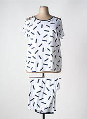 Pyjama blanc REGENCE pour femme seconde vue