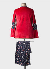 Pyjama rouge MASSANA pour femme seconde vue