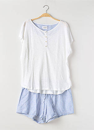 Pyjashort blanc REGENCE pour femme