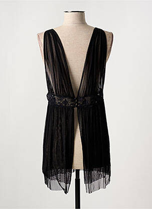 Nuisette/combinette col v noir MILLESIA femme
