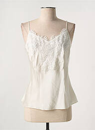 Top/caraco tissage satiné beige MARJOLAINE femme
