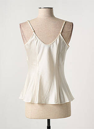 Top/caraco tissage satiné beige MARJOLAINE femme