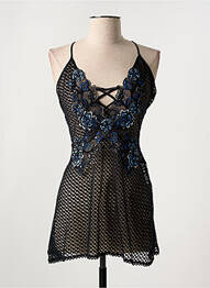 Top/caraco légère et transparente noir MARJOLAINE femme