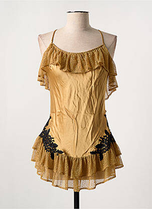 Top/caraco tissage satiné or MARJOLAINE femme
