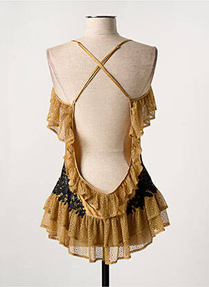 Top/caraco tissage satiné or MARJOLAINE femme