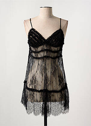 Nuisette/combinette légère et transparente noir MARJOLAINE femme