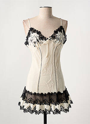 Nuisette/combinette effet matière satinée beige MARJOLAINE femme