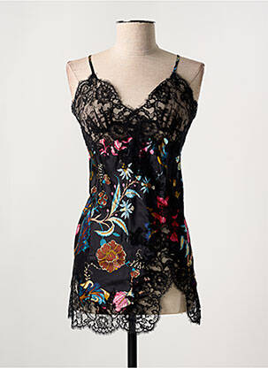 Nuisette/combinette stretch noir MARJOLAINE femme