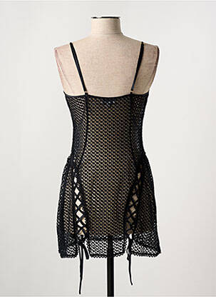 Nuisette/combinette col rond noir MARJOLAINE femme