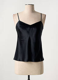 Top/caraco tissage satiné noir MARJOLAINE femme