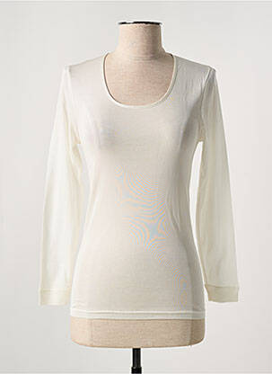 Top/caraco tissage jersey beige OSCALITO femme