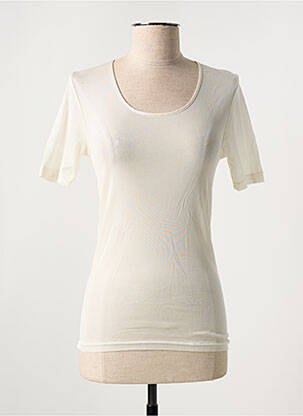 Top/caraco tissage jersey beige OSCALITO femme