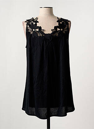 Top/caraco tissage jersey noir OSCALITO femme
