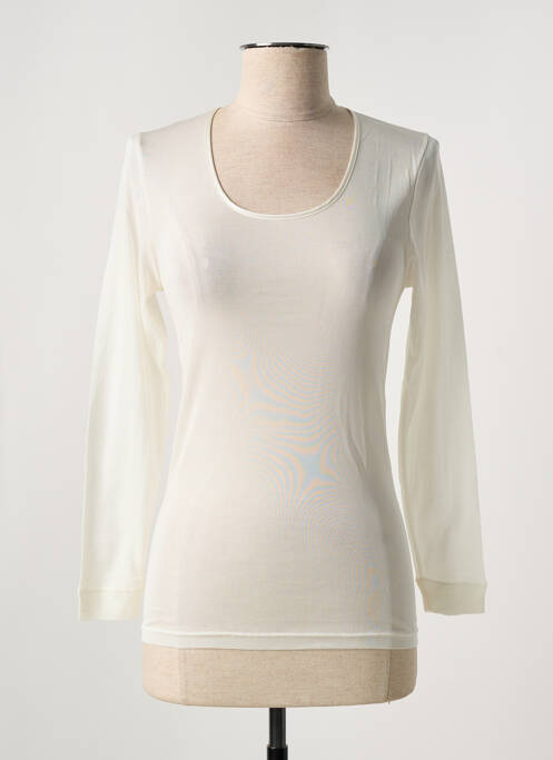 Top/caraco tissage jersey beige OSCALITO femme