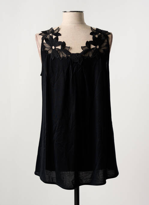 Top/caraco tissage jersey noir OSCALITO femme
