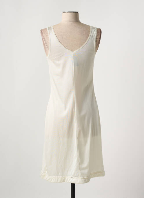 Jupon /Fond de robe beige MARJOLAINE pour femme