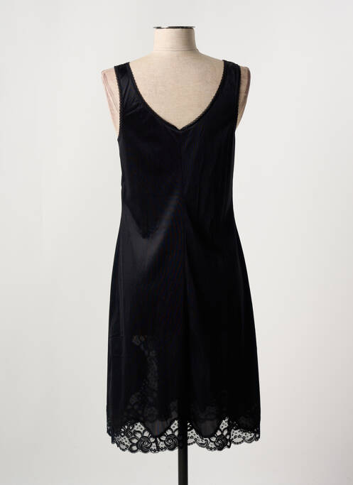 Jupon /Fond de robe noir MARJOLAINE pour femme
