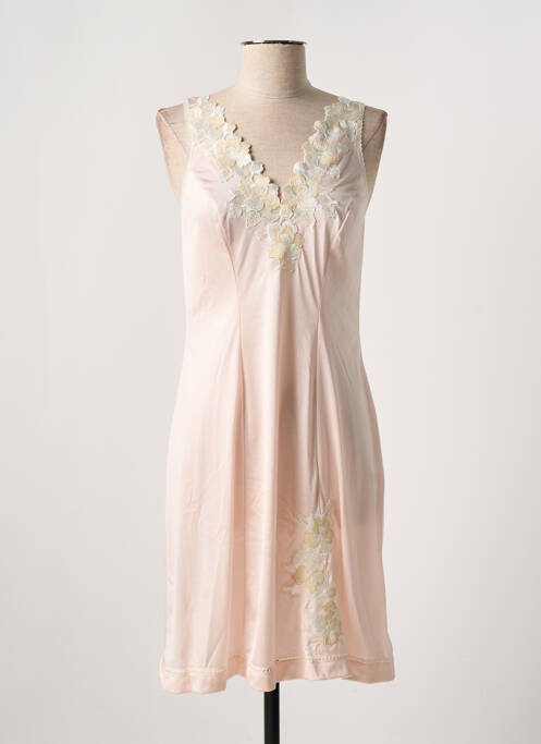 Jupon /Fond de robe rose MARJOLAINE pour femme