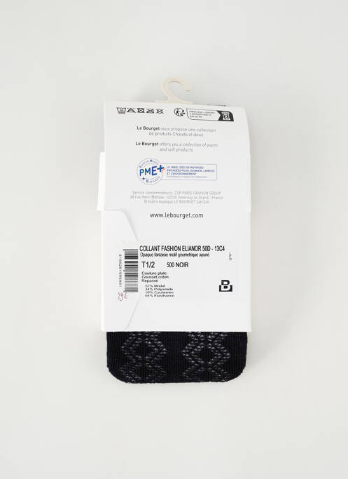 Collants noir LE BOURGET pour femme