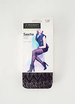 Collants elastique à la taille violet LE BOURGET femme