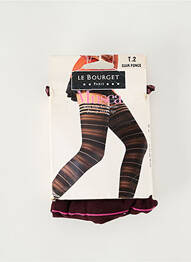 Bas stretch violet LE BOURGET femme