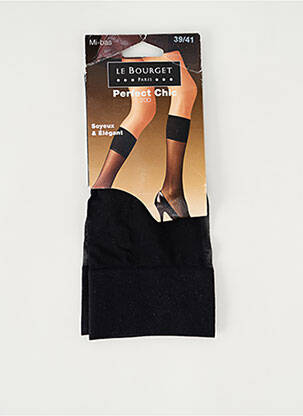 Chaussettes noir LE BOURGET pour femme