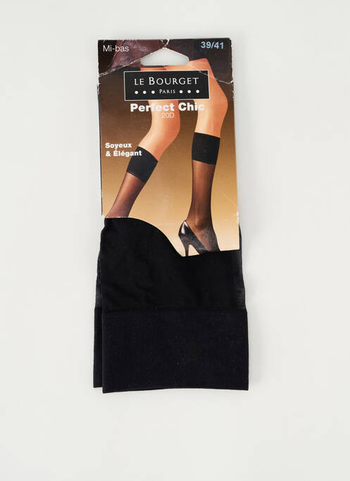 Chaussettes noir LE BOURGET pour femme