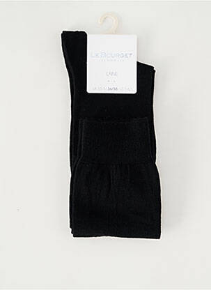 Chaussettes stretch noir LE BOURGET femme