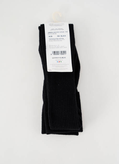 Bas noir LE BOURGET pour femme