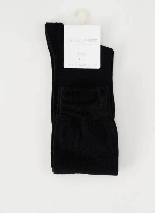 Chaussettes noir LE BOURGET pour femme