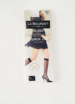 Chaussettes stretch noir LE BOURGET femme