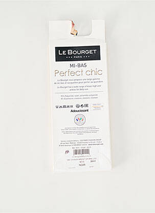 Chaussettes stretch noir LE BOURGET femme