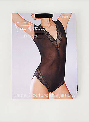 Body lingerie stretch noir PIERRE MANTOUX femme