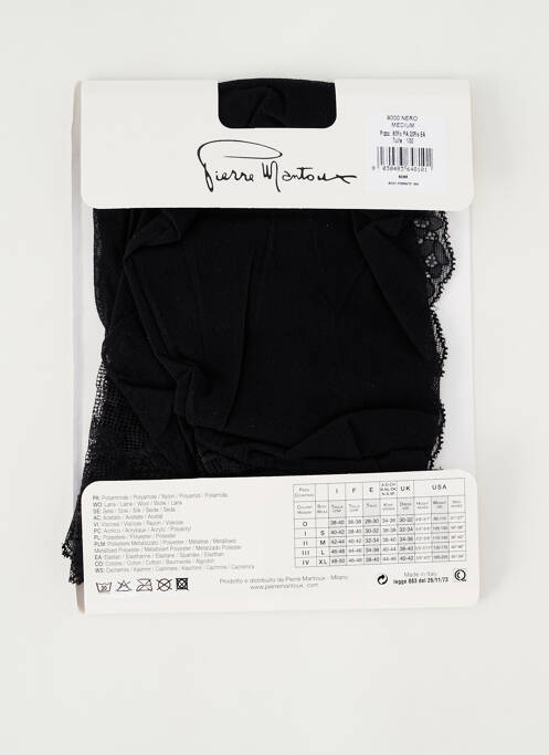 Body lingerie noir PIERRE MANTOUX pour femme