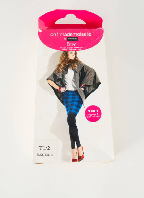 Jupe mi-longue bleu LE BOURGET pour femme