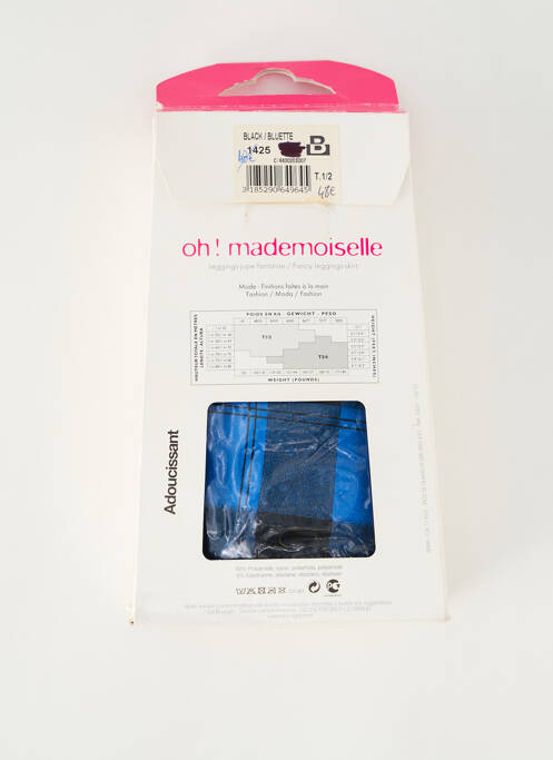 Jupe mi-longue bleu LE BOURGET pour femme