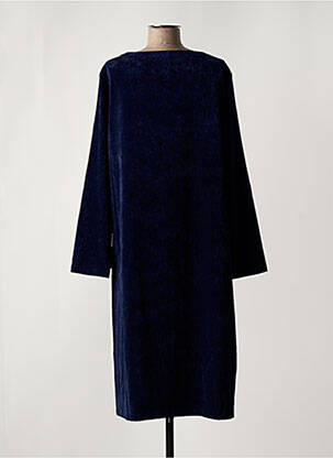 Robe mi-longue manches longues manches longues bleu KOKOMARINA femme
