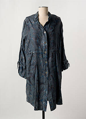 Manteau long poches sans capuche gris ALAIN MURATI femme