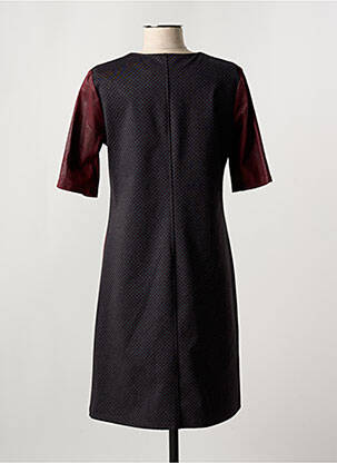 Robe mi-longue manches courtes manches courtes rouge HALOGENE femme