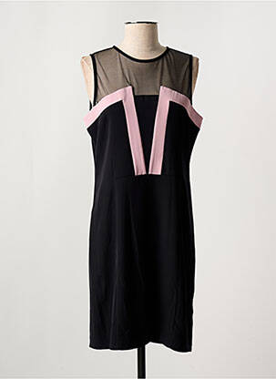 Robe mi-longue sans manche sans manche noir MISS SIDECAR femme