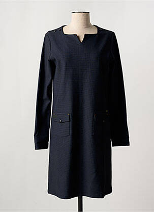 Robe courte manches longues manches longues bleu THALASSA femme
