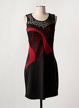 Robe courte sans manche sans manche noir MOKA'S femme