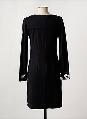 Robe courte manches longues manches longues noir DOLCEZZA femme