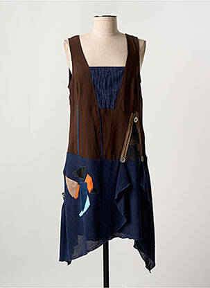 Robe courte marron ENJOY pour femme