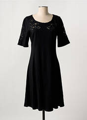 Robe mi-longue noir LEO & UGO pour femme seconde vue