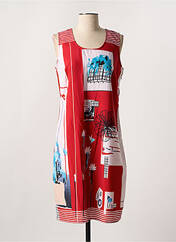 Robe mi-longue rouge FIGURE LIBRE pour femme seconde vue