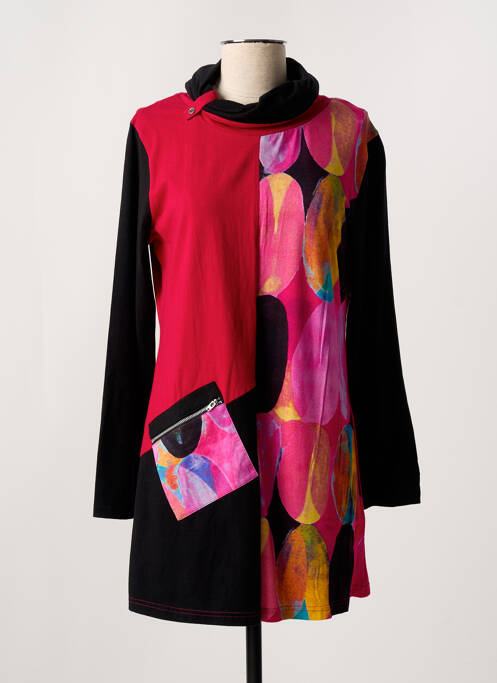 Robe courte rouge FIGURE LIBRE pour femme