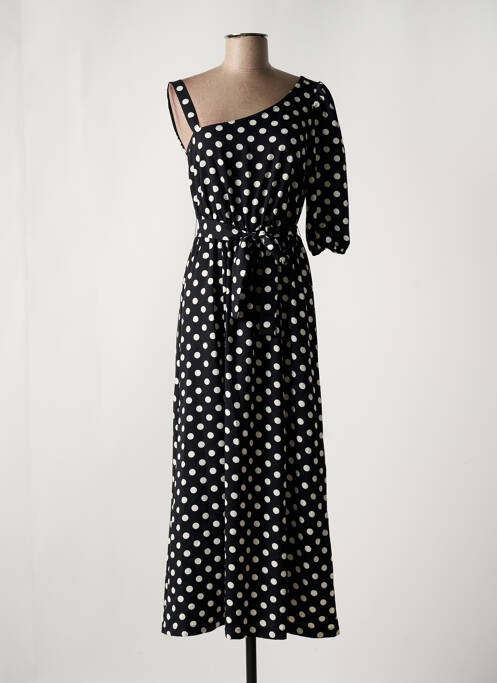 Robe longue noir LEO & UGO pour femme