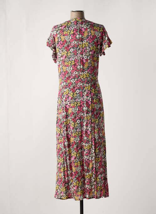 Robe longue rose LEO & UGO pour femme