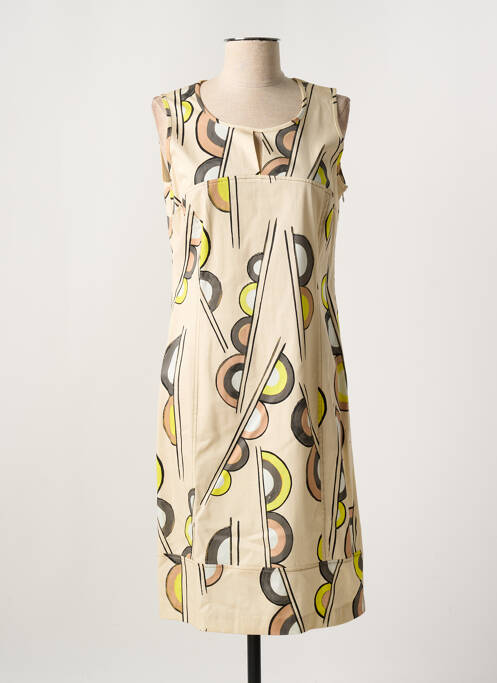 Robe mi-longue beige JEAN DELFIN pour femme